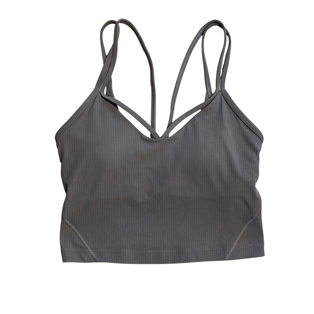 Lululemon Align Strappy‎ Ribbed Tank Top GREEN Size 2
